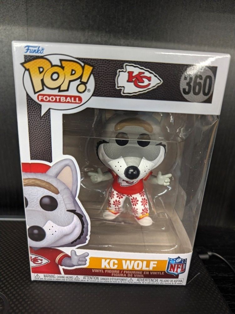 Funko Pop NFL Mascots Kansas City Chiefs KC Wolf Funko Pop Vinyl Figure #360 Funko Pop NFL Mascots Kansas City Chiefs KC Wolf Funko Pop Vinyl Figure #360