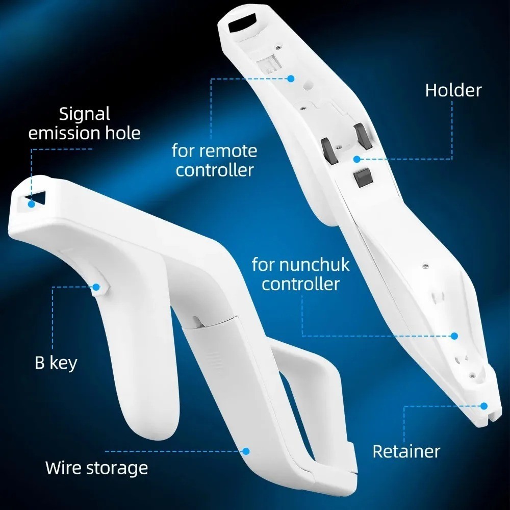 1PC Zapper Gun for Zapper Wii Remote Wiimote Controller New 1PC Zapper Gun for Zapper Wii Remote Wiimote Controller New