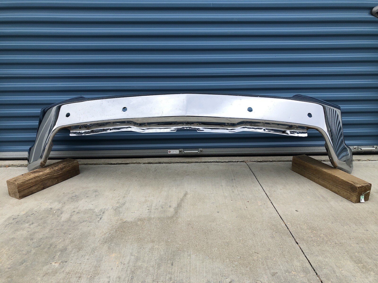 OEM 2019-2021 CHEVROLET CHEVY SILVERADO 1500 FRONT CHROME BUMPER W/ SENSOR HOLES