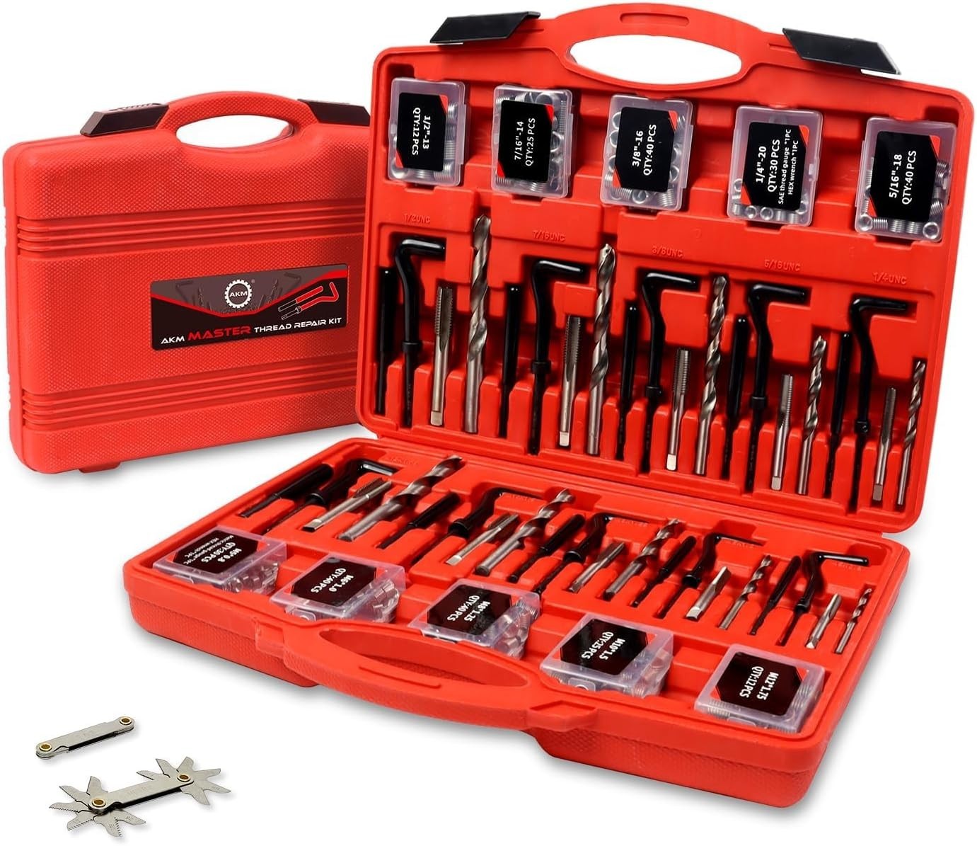 Professional 338Pc Thread Repair Kit - Complete Helicoil Solution for Automotive