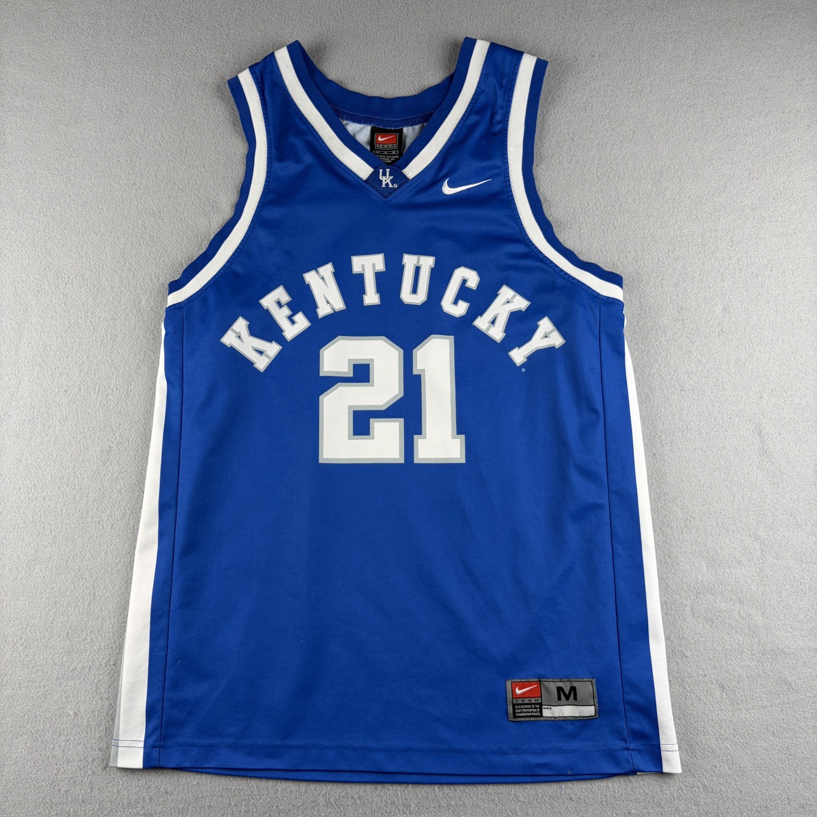 Vintage Tayshaun Prince Kentucky Wildcats Jersey Size M Nike Team UK #21