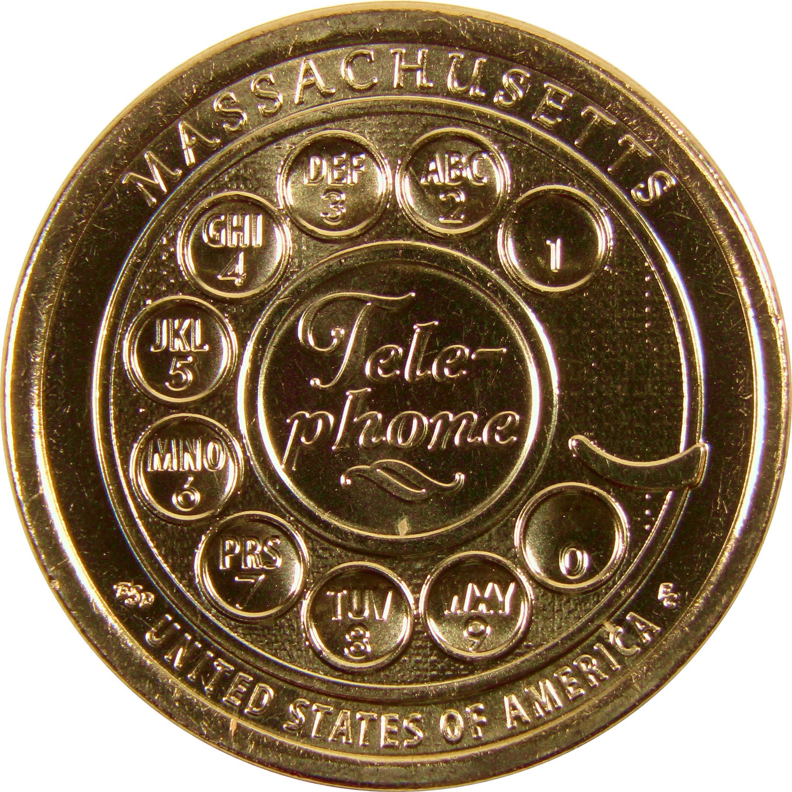 2020 D Massachusetts Telephone American Innovation Dollar Uncirculated 2020 D Massachusetts Telephone American Innovation Dollar Uncirculated