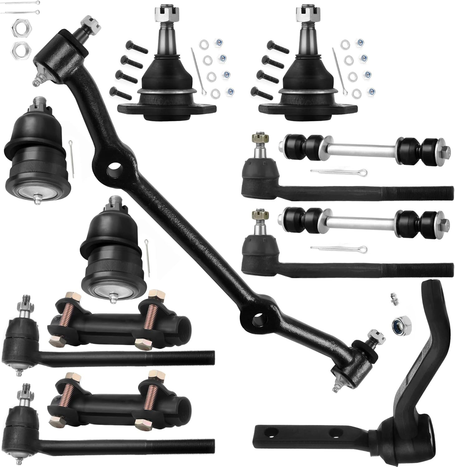 1996-2003 for Chevy S10 Front Suspension Kit 14pcs – Compatible Replacement 1996-2003 for Chevy S10 Front Suspension Kit 14pcs – Compatible Replacement