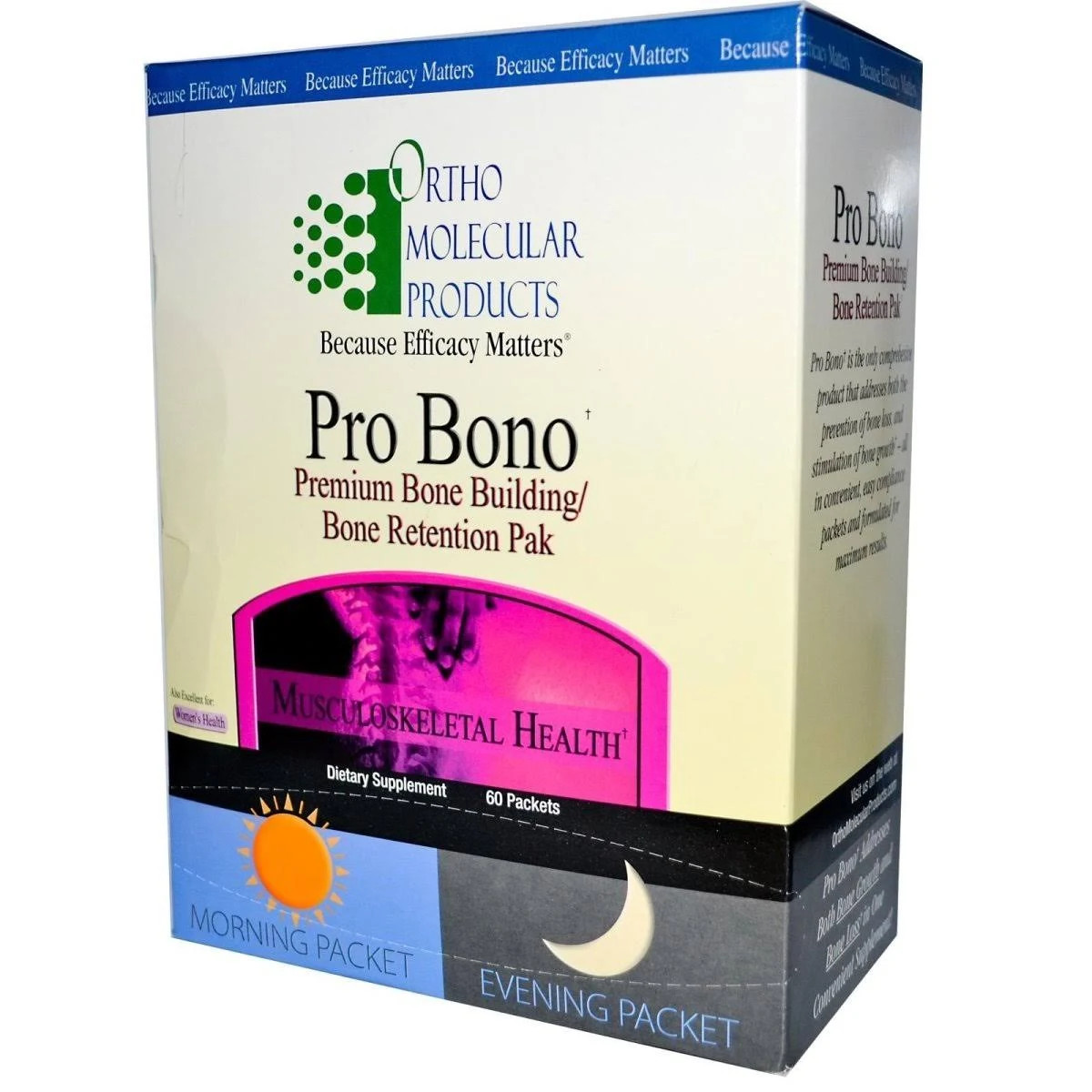 Ortho Molecular Pro Bono 60 Packets Bone Health Bone Building