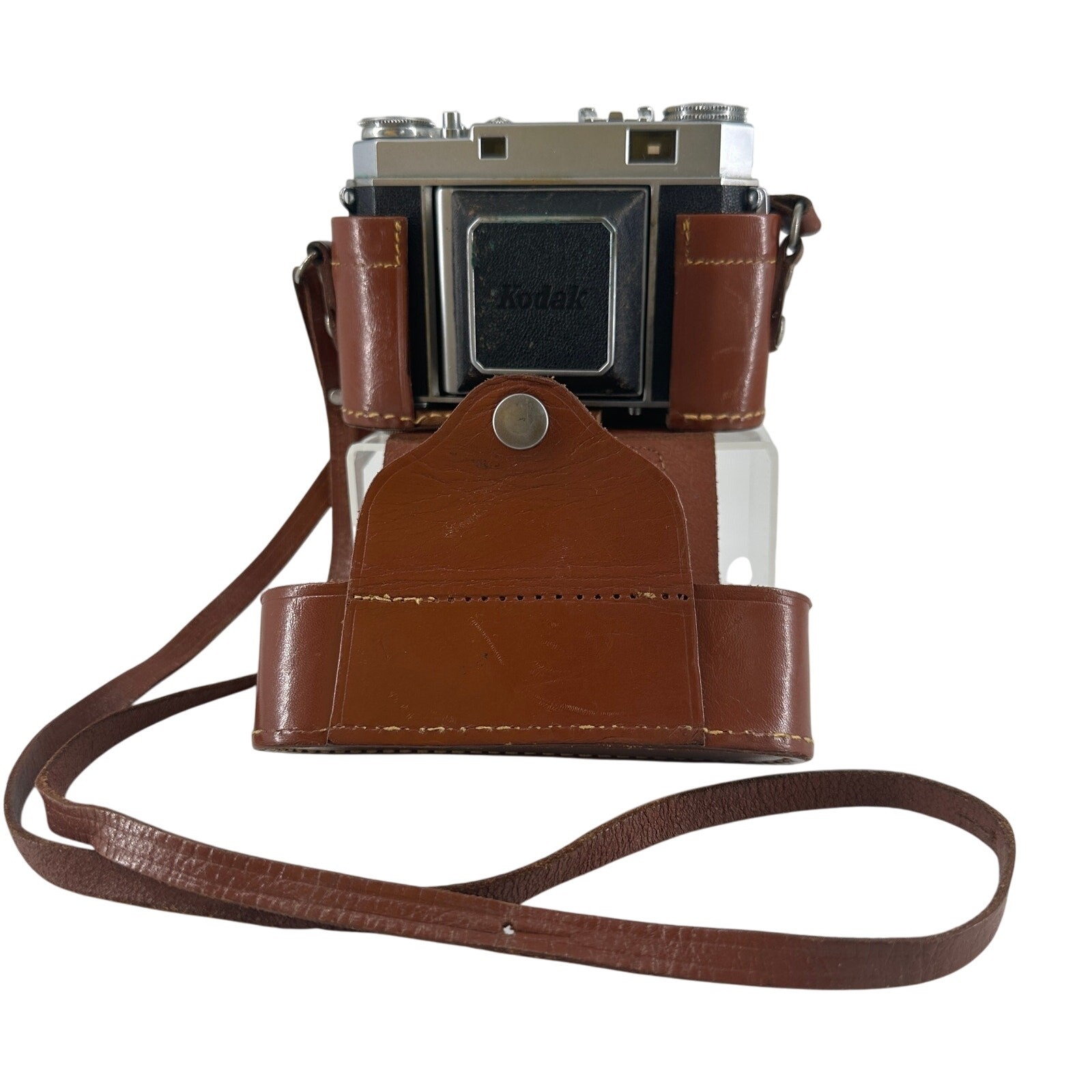 Vintage 1951 Kodak Retina IIa Folding 35mm Camera w/ Leather Case