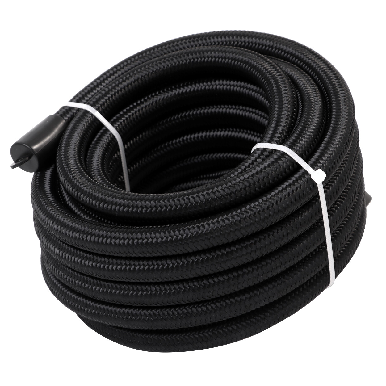 LokoCar AN12 10FT Nylon Braided Fuel Line CPE  Oil Gas Fuel Hose Black