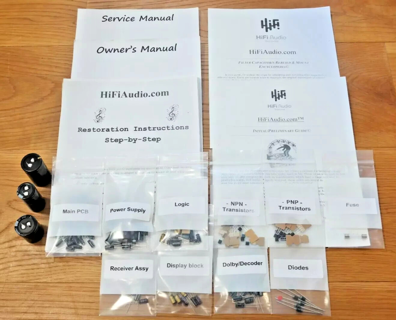 Nakamichi  CR-5 CR-5a cassette deck restoration upgrade  kit rebuild capacitor