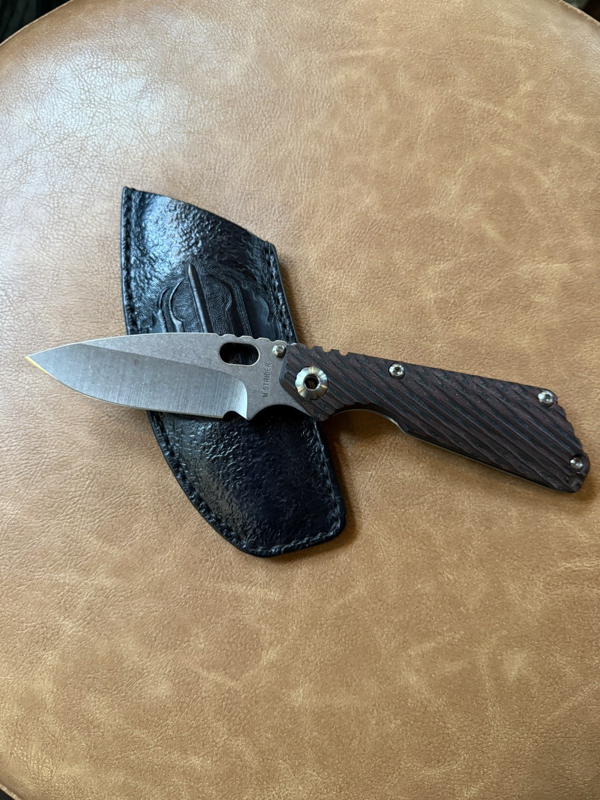M.Strider Performance SNG Hybrid Pocket Knife - Dark Cherry G-10 Rifle Pattern M.Strider Performance SNG Hybrid Pocket Knife - Dark Cherry G-10 Rifle Pattern