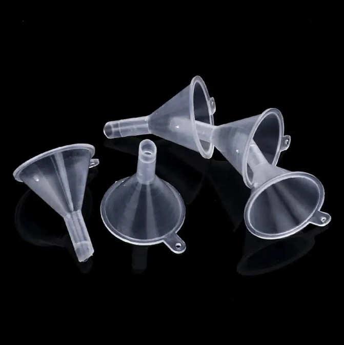 10 PCS Clear Funnel Set - Versatile Sizes for Kitchen, DIY, and Crafts - NEW
