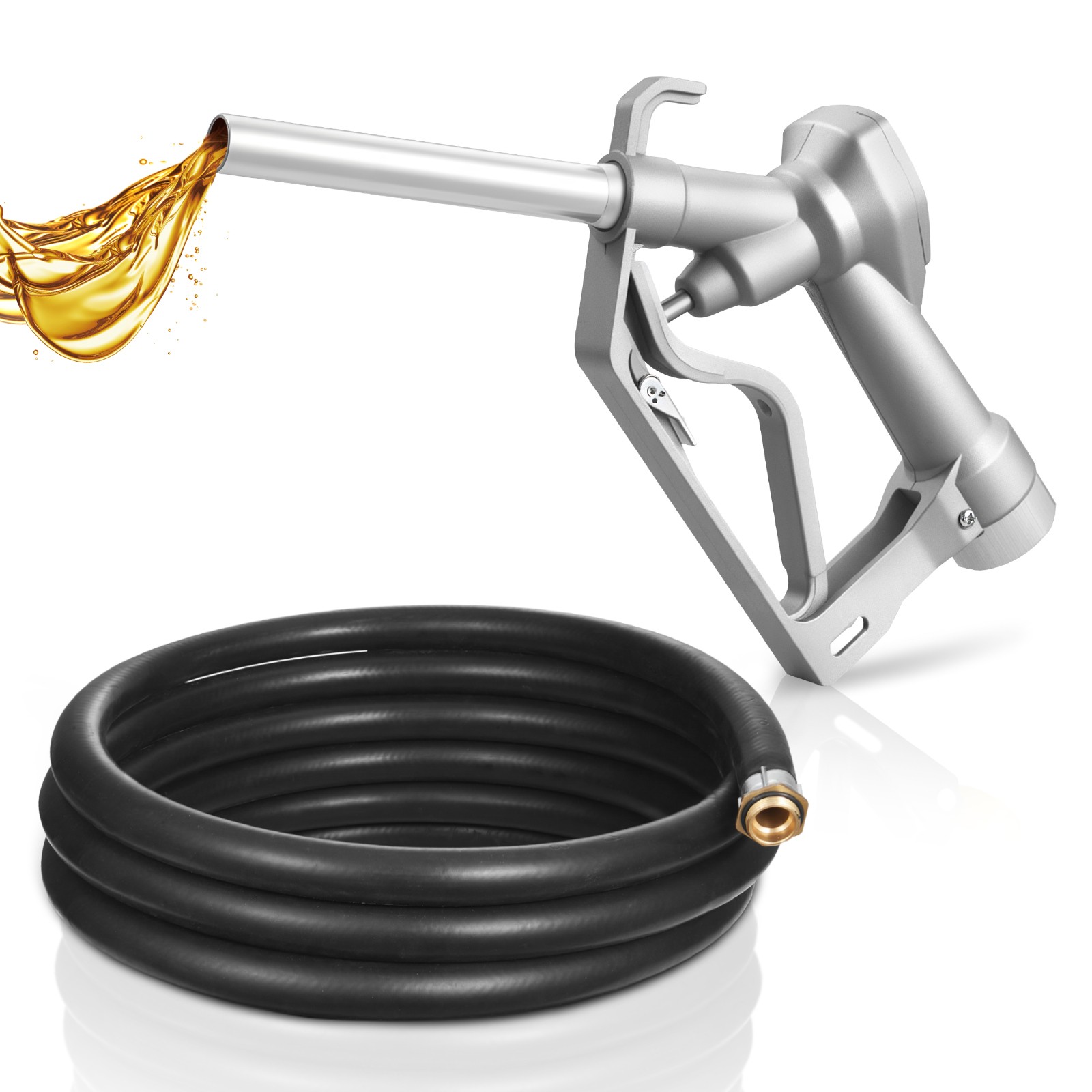 Uimoso 3/4 in NPT Fuel Nozzle with 0.78 in Spout and 10 ft Hose