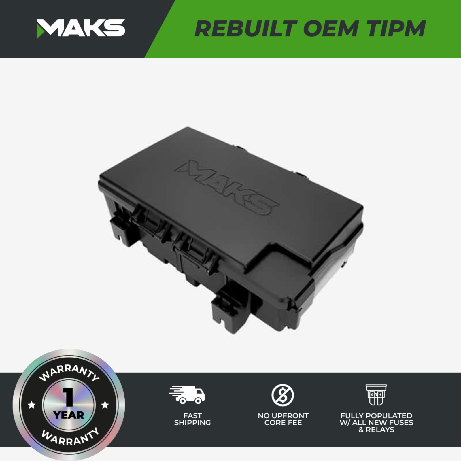 2015 – 2020 RAM 1500 OEM Rebuilt TIPM Fuse Box 68322373 1 YEAR WARRANTY