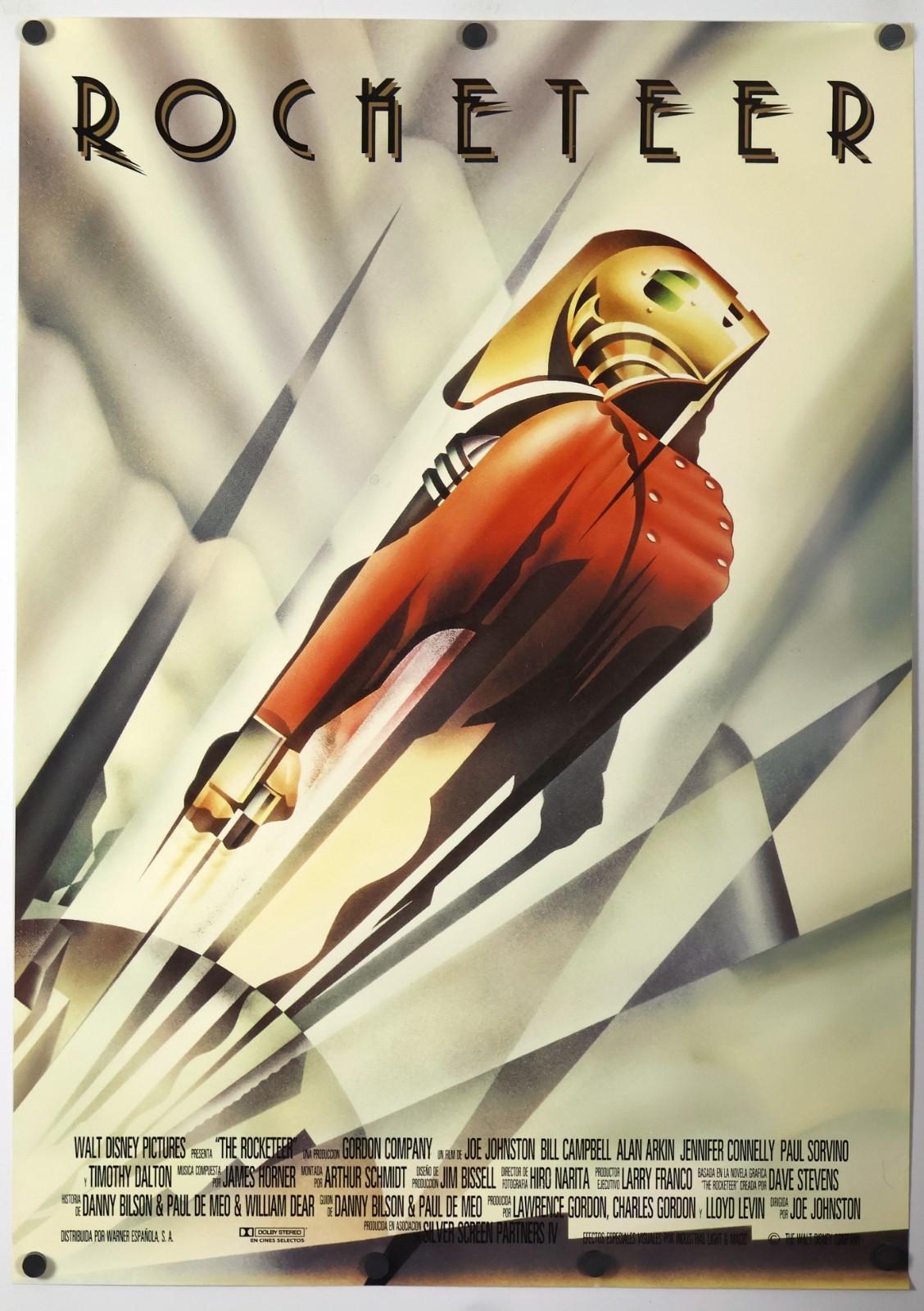 The Rocketeer - original movie poster 27x40 INTL Great Art Deco Image 1991 The Rocketeer - original movie poster 27x40 INTL Great Art Deco Image 1991