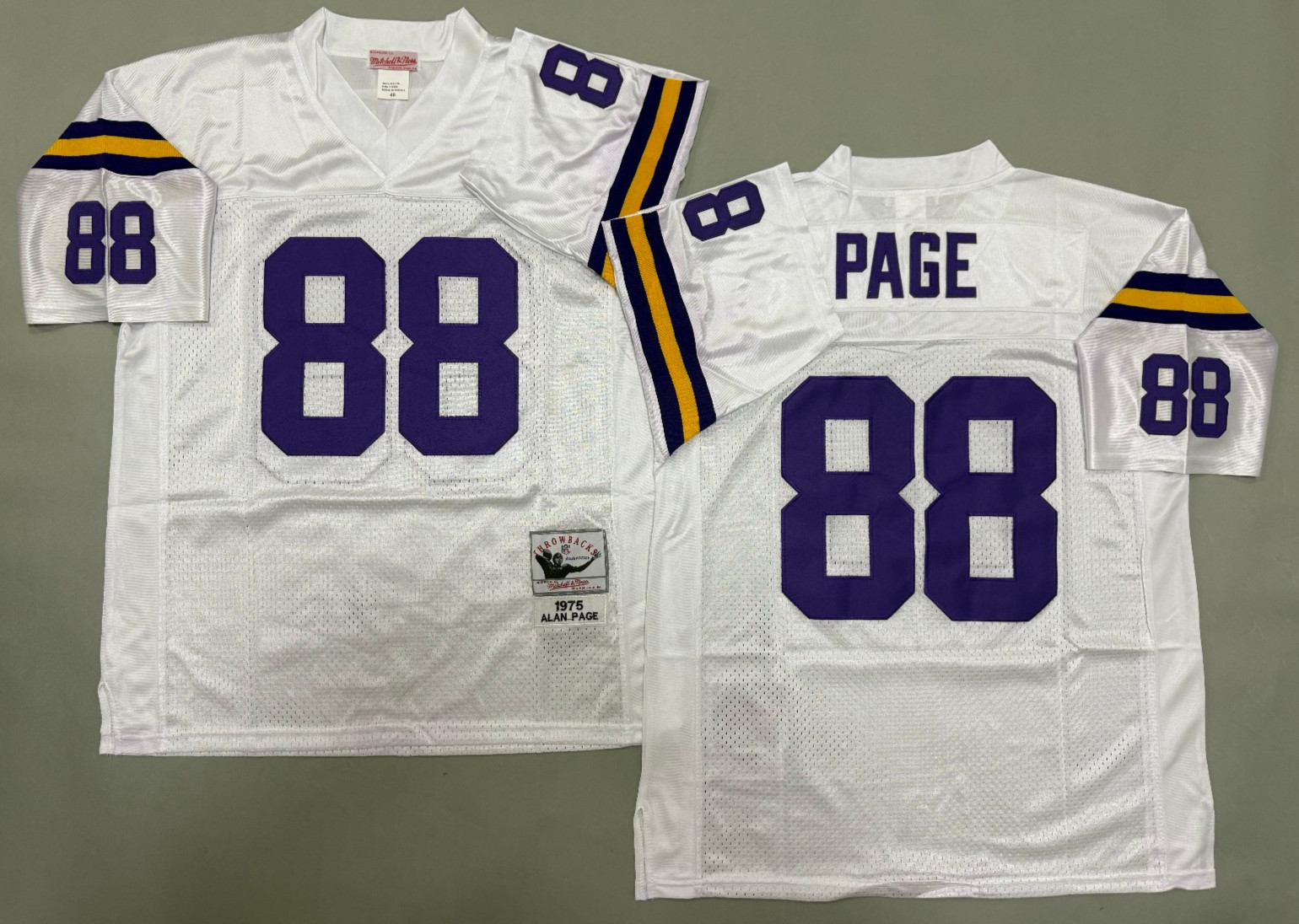 Vintage Alan Page #88 Vikings Throwback Stitched Jersey