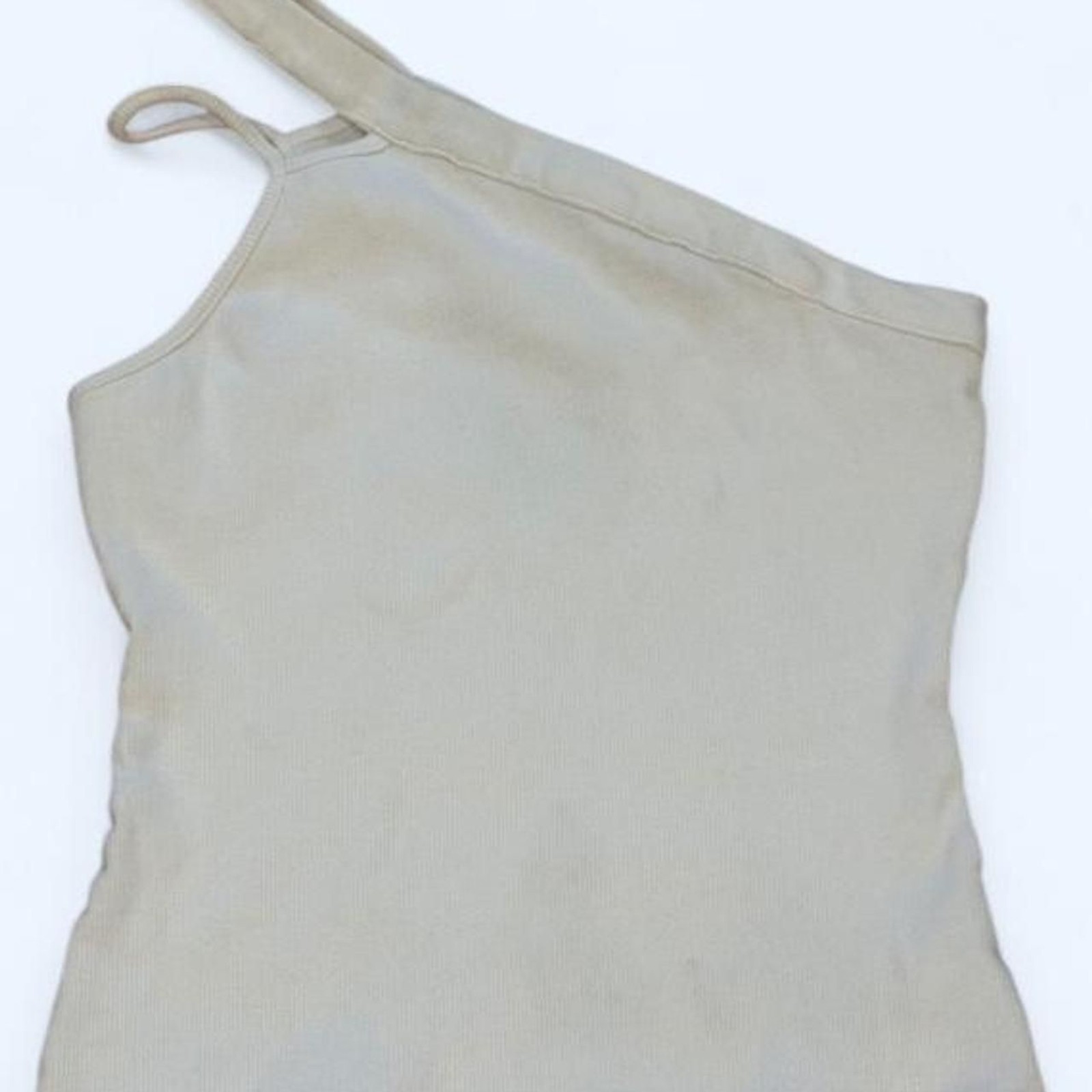 Anthropologie Women\'s Cream and White Crop-top Anthropologie Women\'s Cream and White Crop-top
