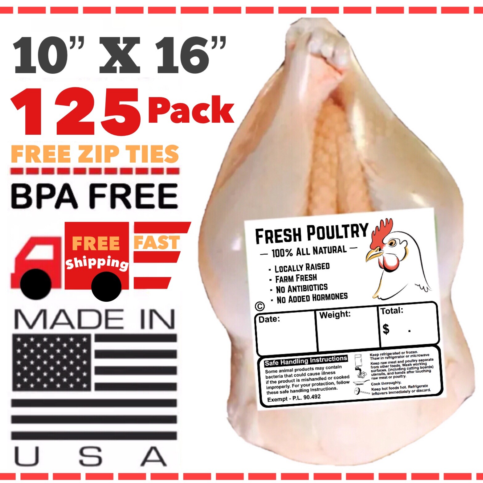 POULTRY SHRINK BAGS 10\