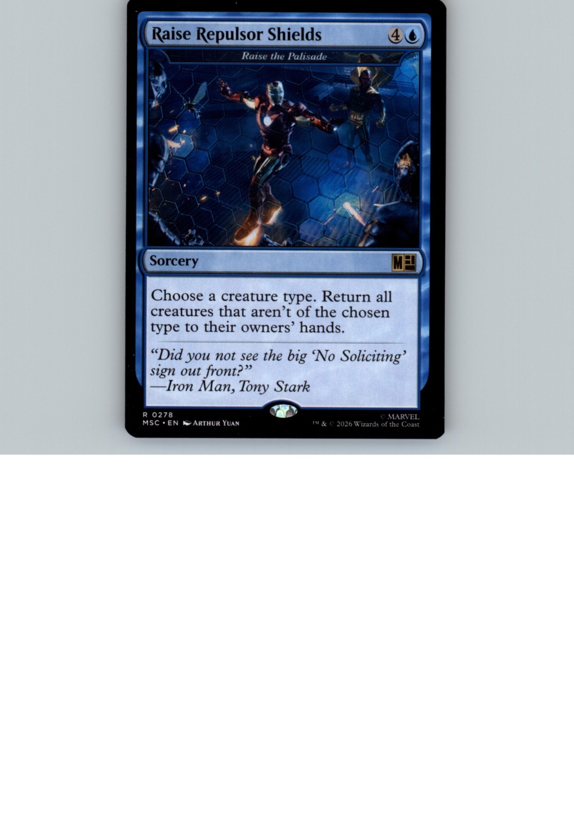 Raise Repulsor Shields - Raise the Palisade Commander Marvel Super Heroes Raise Repulsor Shields - Raise the Palisade Commander Marvel Super Heroes