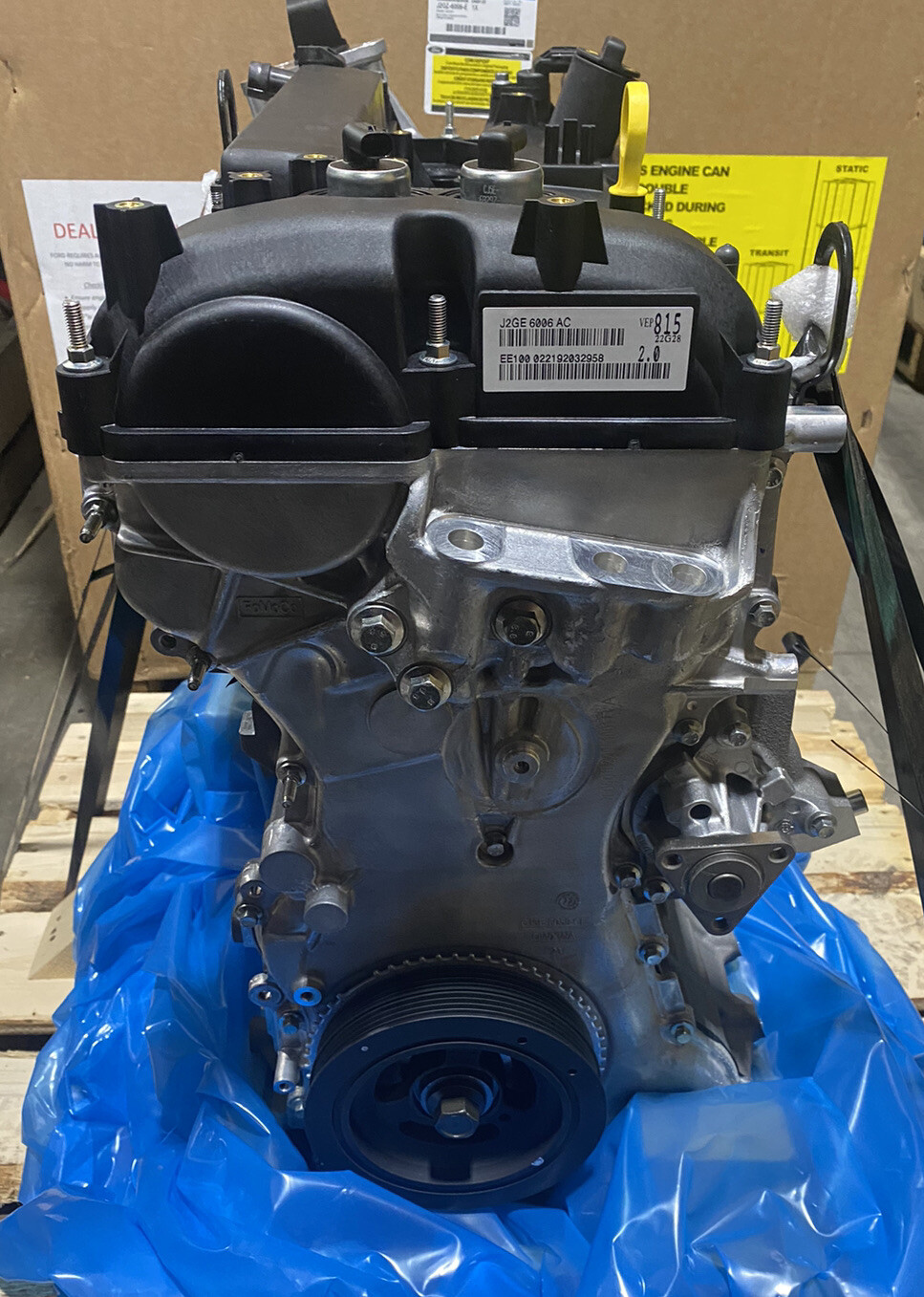 PO#16 OEM 2017-2020 Ford Fusion MKZ 2.0L EcoBoost Long Block Engine J2GZ-6006-E