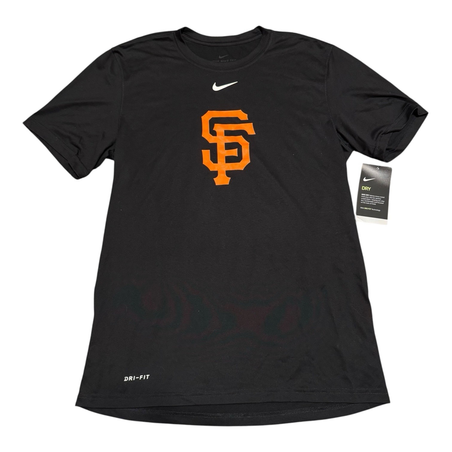 Nike San Francisco Giants Shirt Mens M Black Dri Fit Authentic Collection MLB