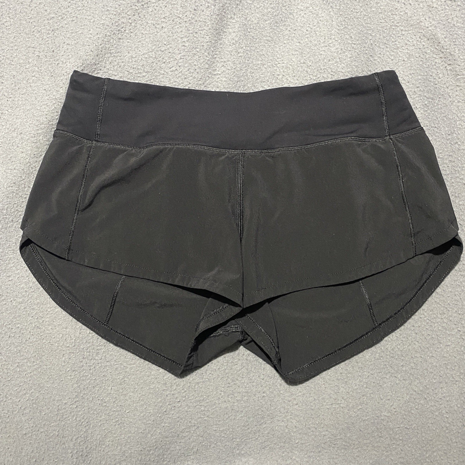 Lululemon Speed Up Low Rise Shorts Womens Sz S Lined 2.5 In Black Running Lululemon Speed Up Low Rise Shorts Womens Sz S Lined 2.5 In Black Running