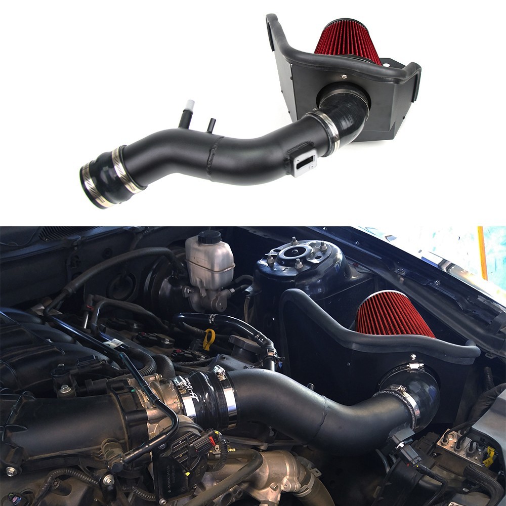 For 2011-2014 Ford Mustang 3.7L V6 Cold Air Intake System Kit Pipe