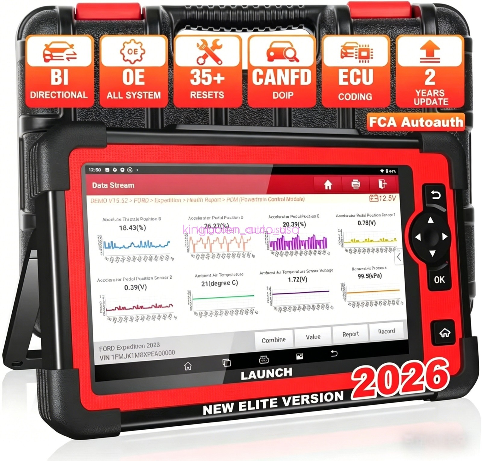 LAUNCH X431 CRP919E PRO Elite Bidirectional Car Diagnostic Scanner Key Coding US