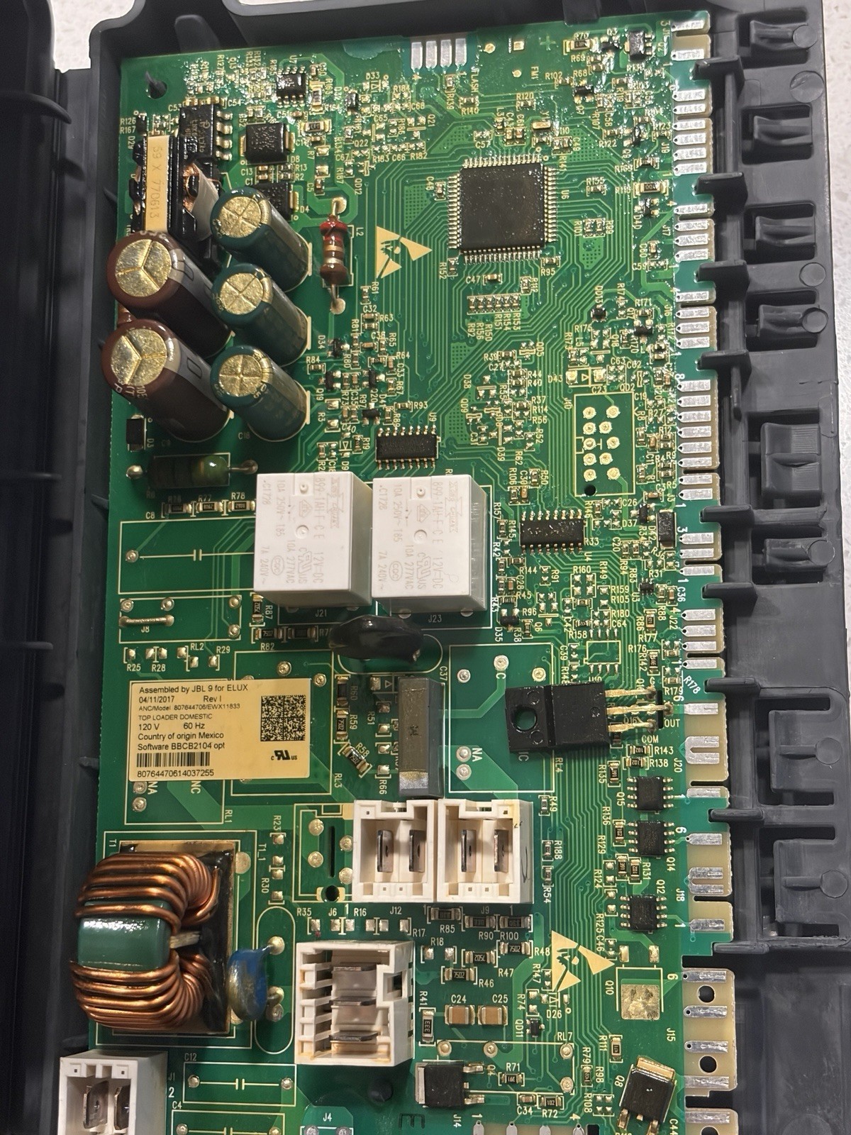 Electrolux Washer Dryer Control Board 807644706 Model EWX11833
