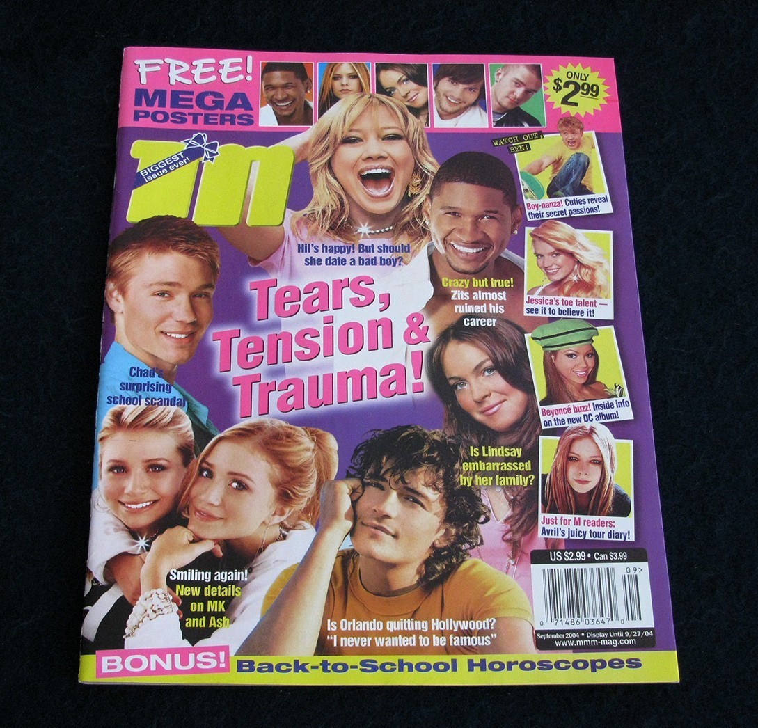M Magazine September 2004 Hilary Ashton Avril Lindsay Usher Chad Justin Orlando