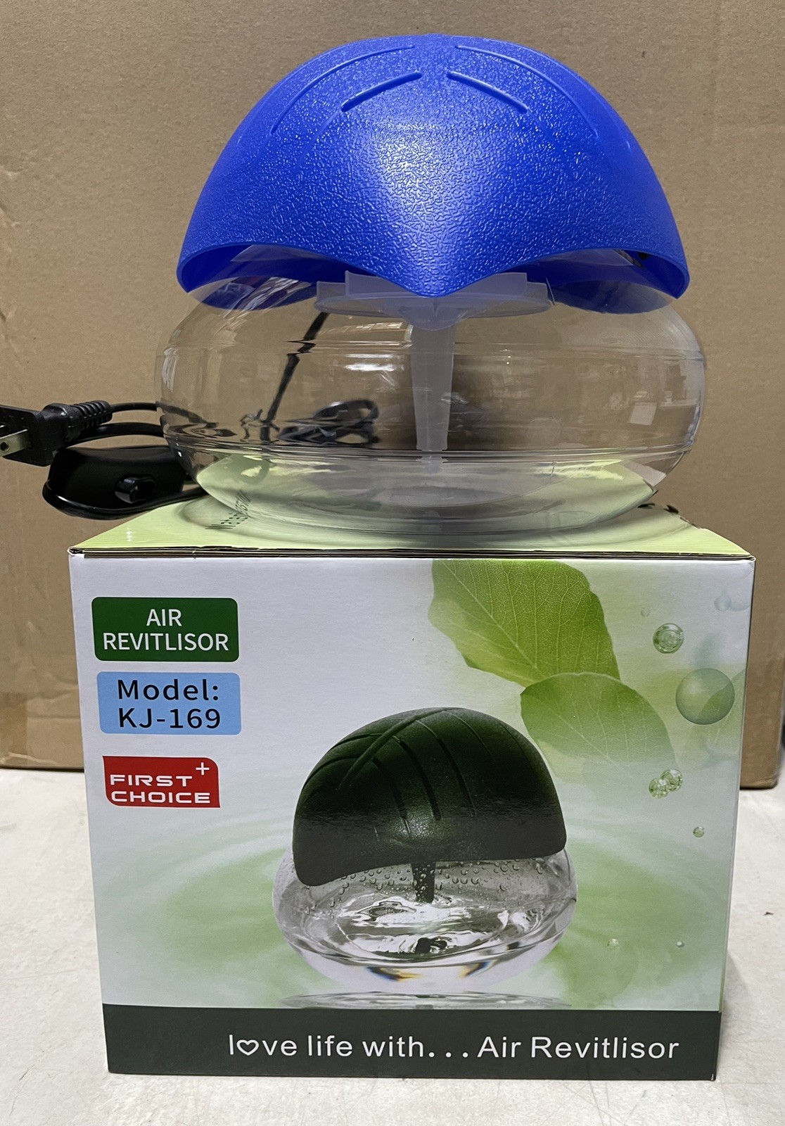 Water-Based Purifier Air Washer, Air Revitalizer,Freshener, colorful lights,Blue