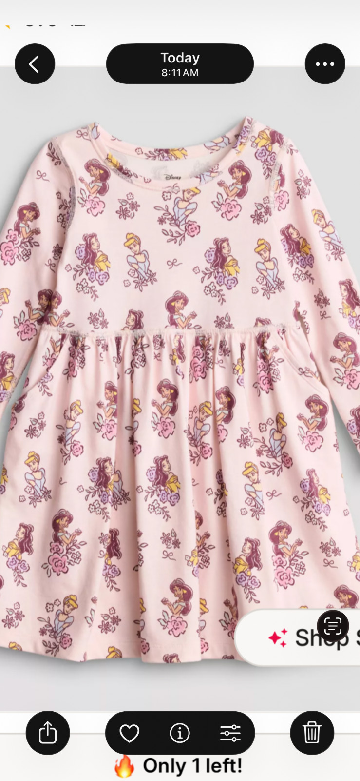 Toddler & Girls 4-12 Jumping Beans® Disney Princess Jasmine, Cinderella, & Belle Toddler & Girls 4-12 Jumping Beans® Disney Princess Jasmine, Cinderella, & Belle