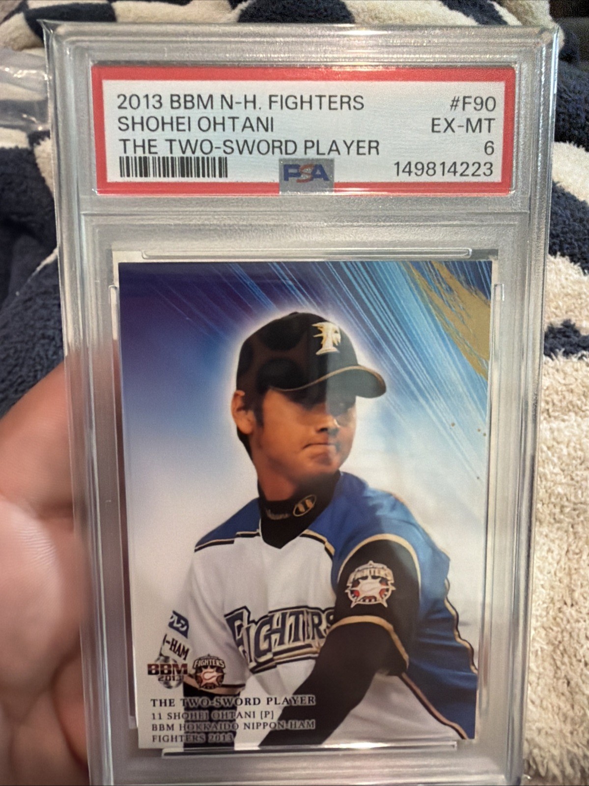 SHOHEI OHTANI 2013BBM N-H.FIGHTERS THE TWO-SWORD PLAYER#F90 PSA 6 Rookie