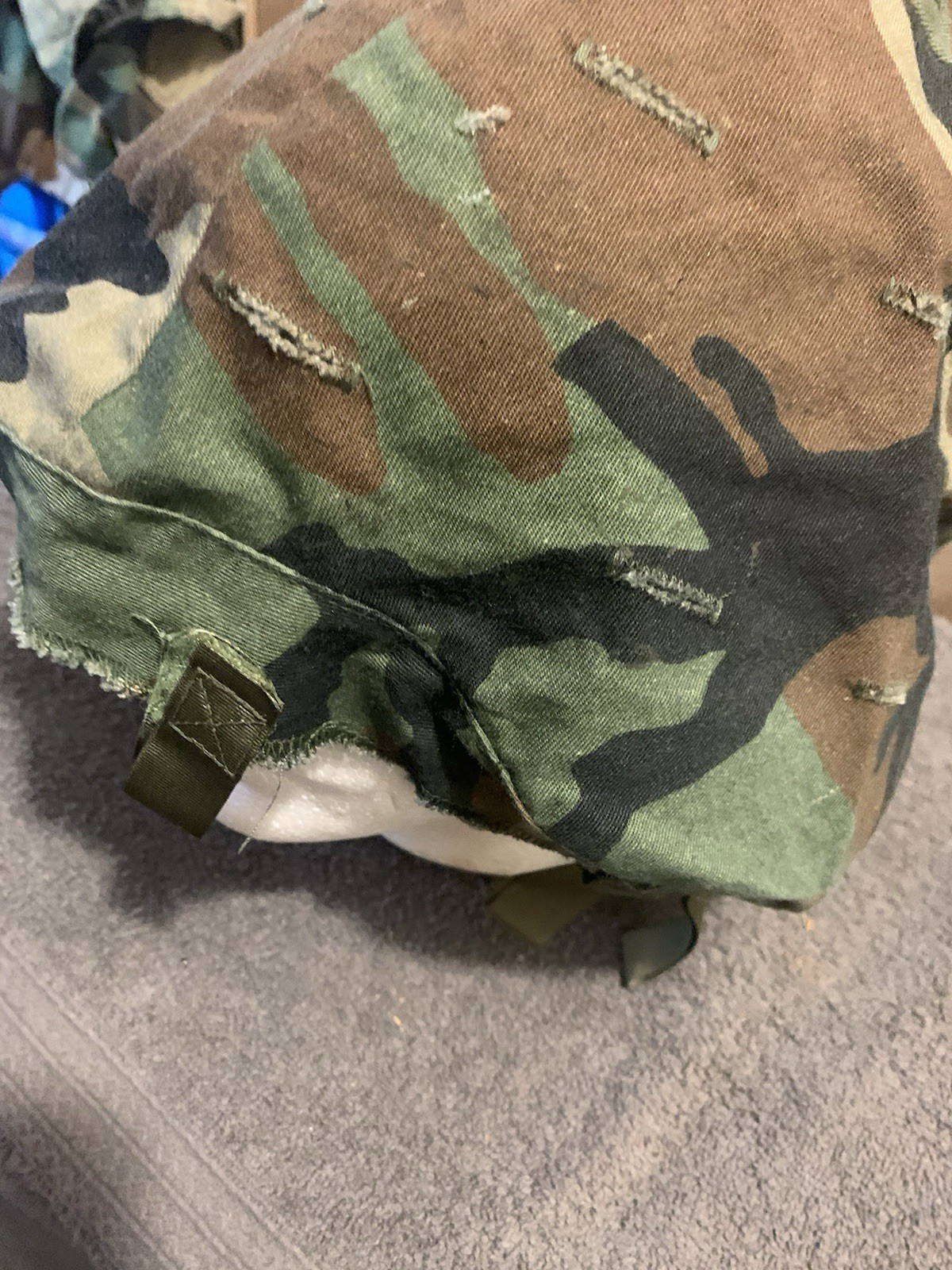 VTG - US Woodland BDU PASGT / LWH Helmet Cover Camouflage VTG - US Woodland BDU PASGT / LWH Helmet Cover Camouflage