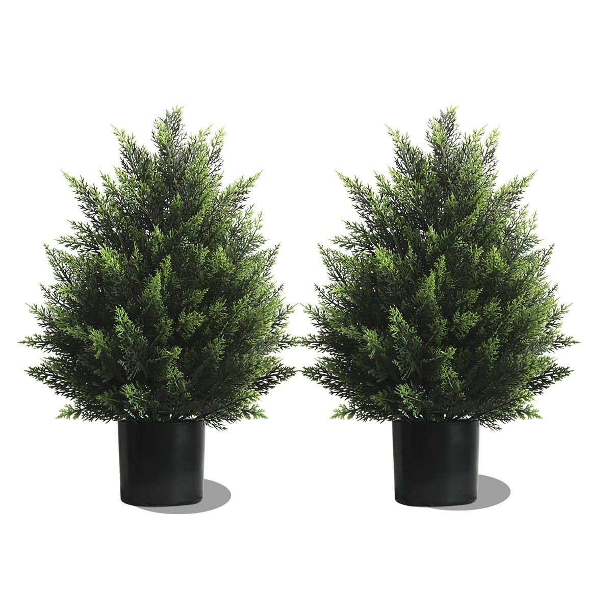 2Pack Artificial Cypress Trees, Faux Cedar Topiary Shrubs Indoor Outdoor Decor 2Pack Artificial Cypress Trees, Faux Cedar Topiary Shrubs Indoor Outdoor Decor