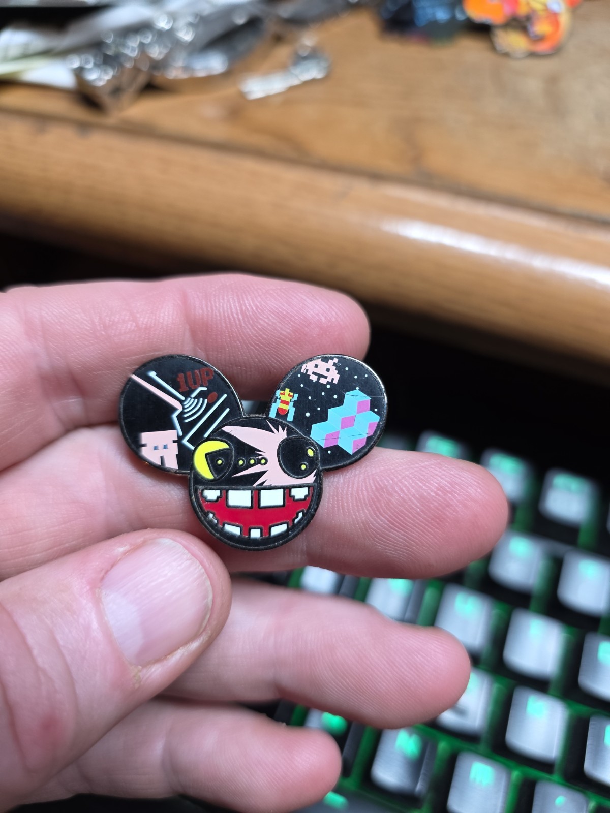 Deadmau5 Series 1 Pin FIRST EDITION Numbered to 370 Gamermau5 #382