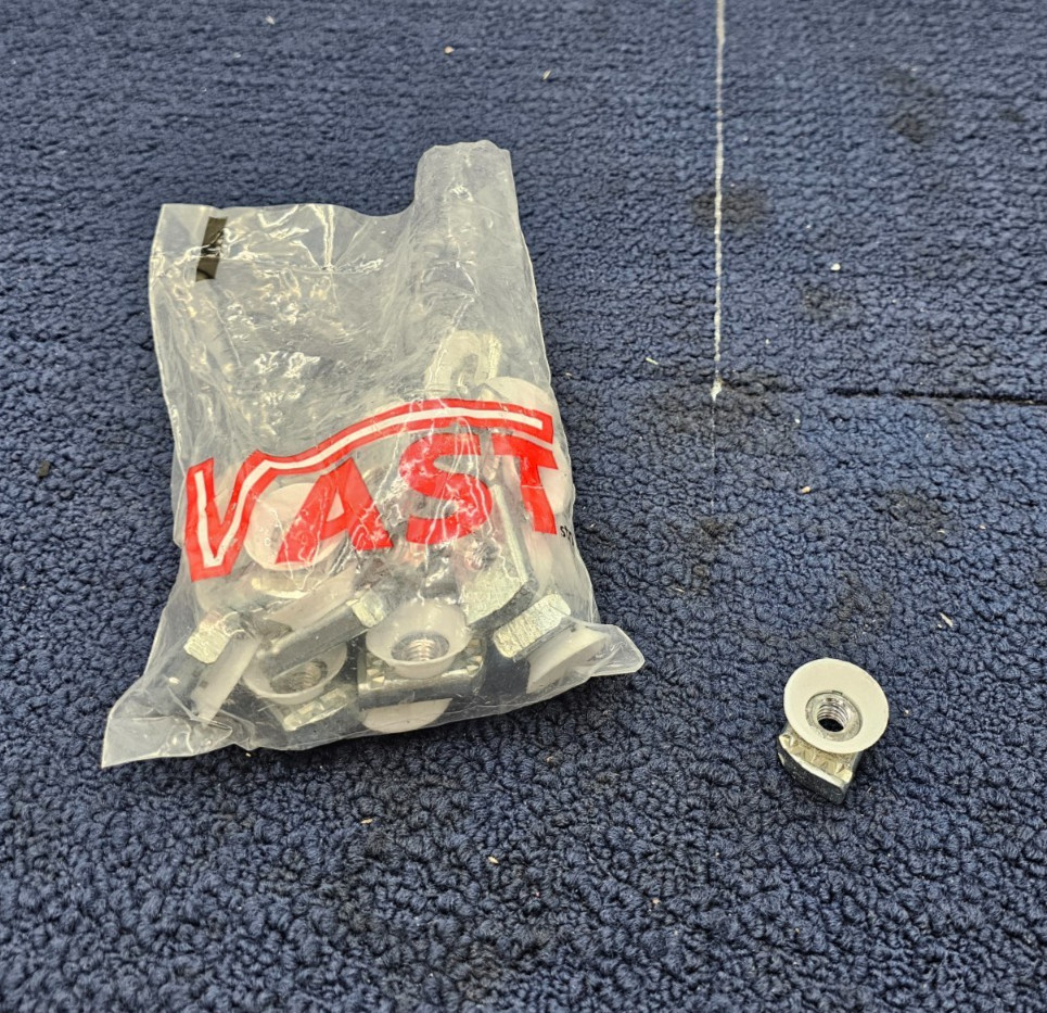(QTY 25) VAST V225 3/8EZ-25 Ez Cone Top Grip Nut, 3/8\