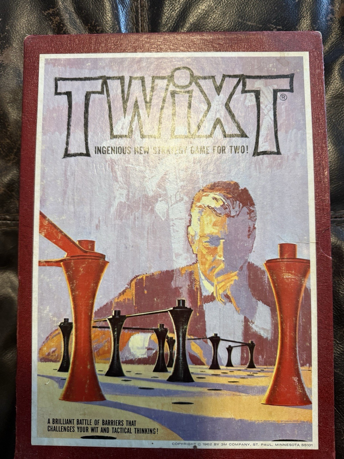 Vintage Twixt Board Game 3M Ingenious New Strategy Game for Two 1962 Complete Vintage Twixt Board Game 3M Ingenious New Strategy Game for Two 1962 Complete