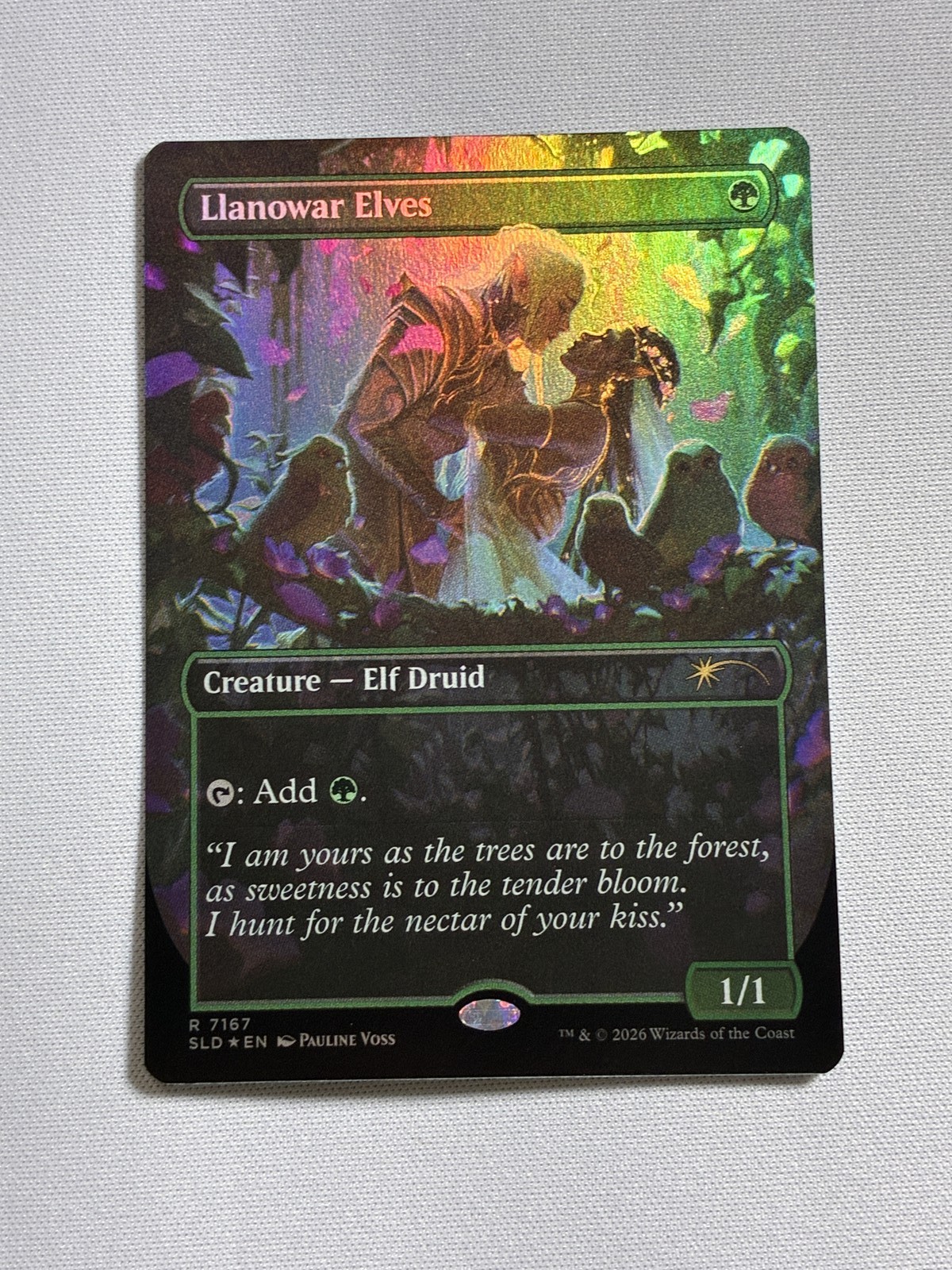 Magic the Gathering MTG Secret Lair Their Magic is Limitless LLANOWAR ELVES Foil Magic the Gathering MTG Secret Lair Their Magic is Limitless LLANOWAR ELVES Foil