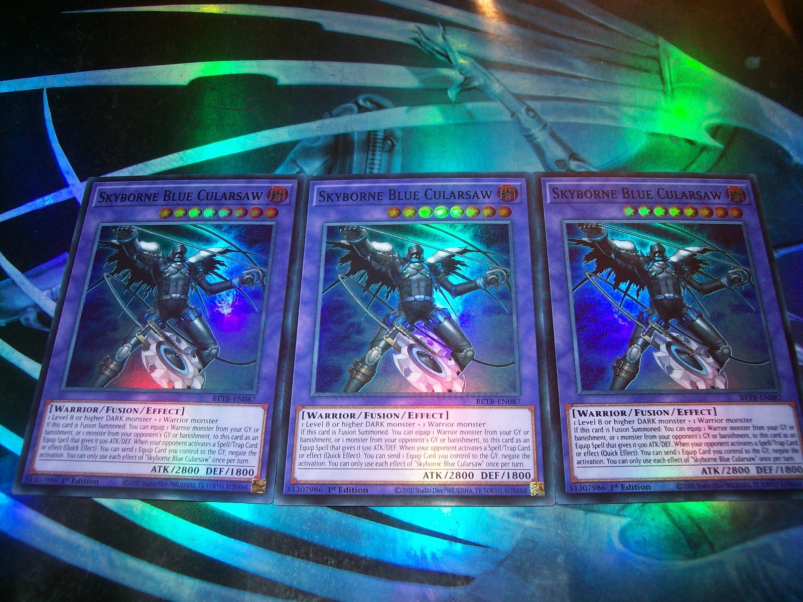 3x Skyborne Blue Cularsaw 1st Edition Super Rare BETB-EN087 Yu-Gi-Oh