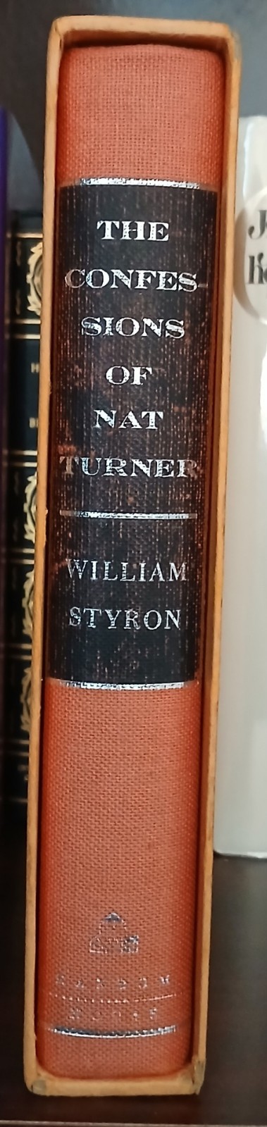 William Styron The Confessions Of Nat Turner Signed Numbered Limited Edition William Styron The Confessions Of Nat Turner Signed Numbered Limited Edition