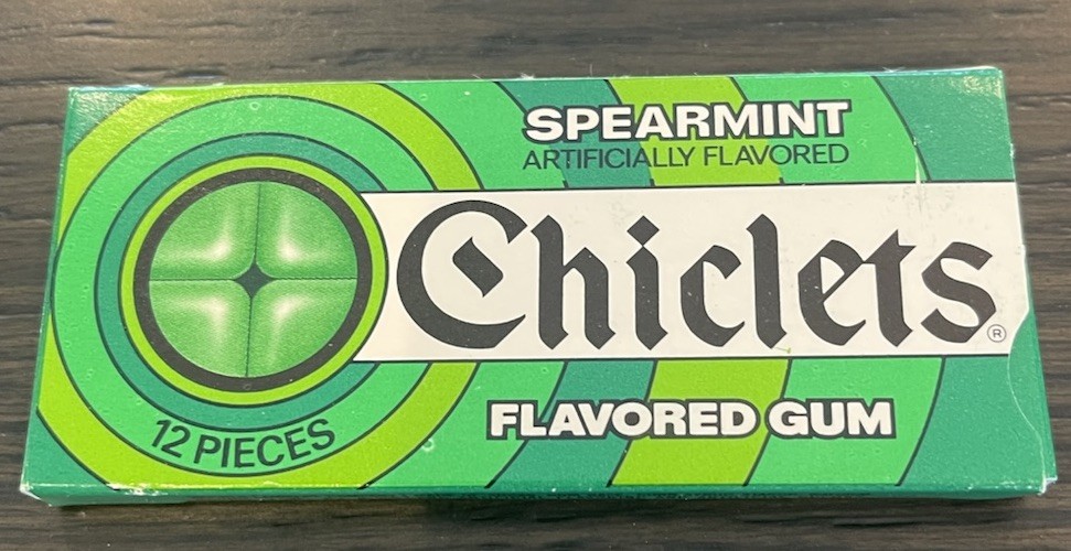 Vintage 1980’s SPEARMINT CHICLETS GUM  Unopened  New Old Stock