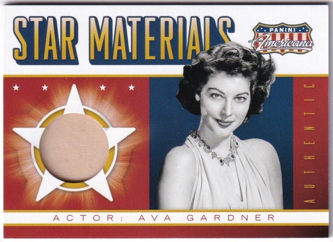 2015 Panini Americana Ava Gardner Star Materials Memorabilia Relic Card #SM-AVA 2015 Panini Americana Ava Gardner Star Materials Memorabilia Relic Card #SM-AVA