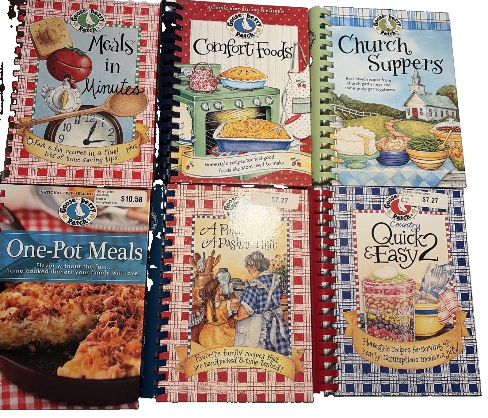 Gooseberry Patch Cookbooks 1998 - 2010 (Lot of 6) Name is written on inside Gooseberry Patch Cookbooks 1998 - 2010 (Lot of 6) Name is written on inside