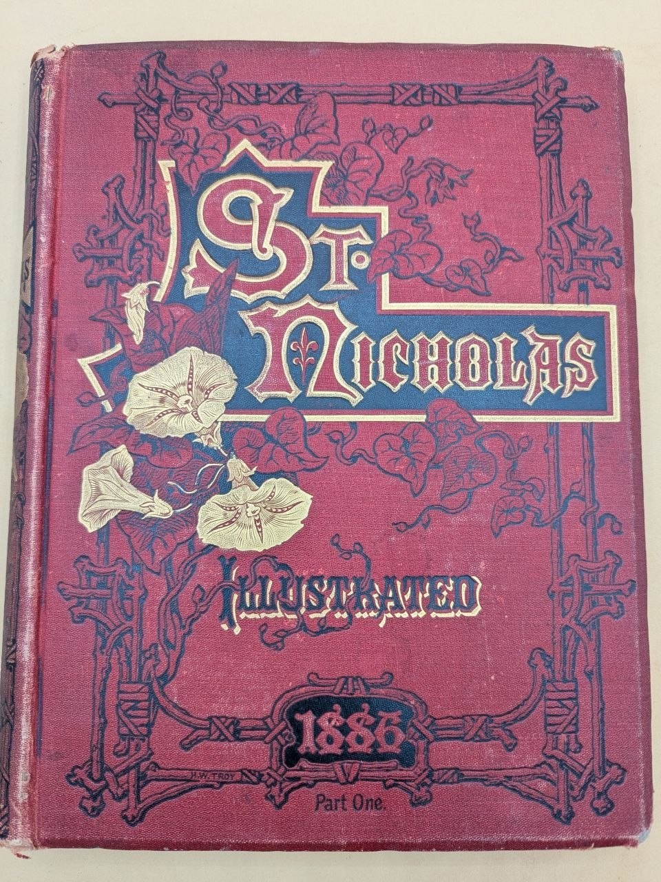 St Nicholas Magazine Young Folks 1886 Vol XIII Part 1 Antique Bound - DM37