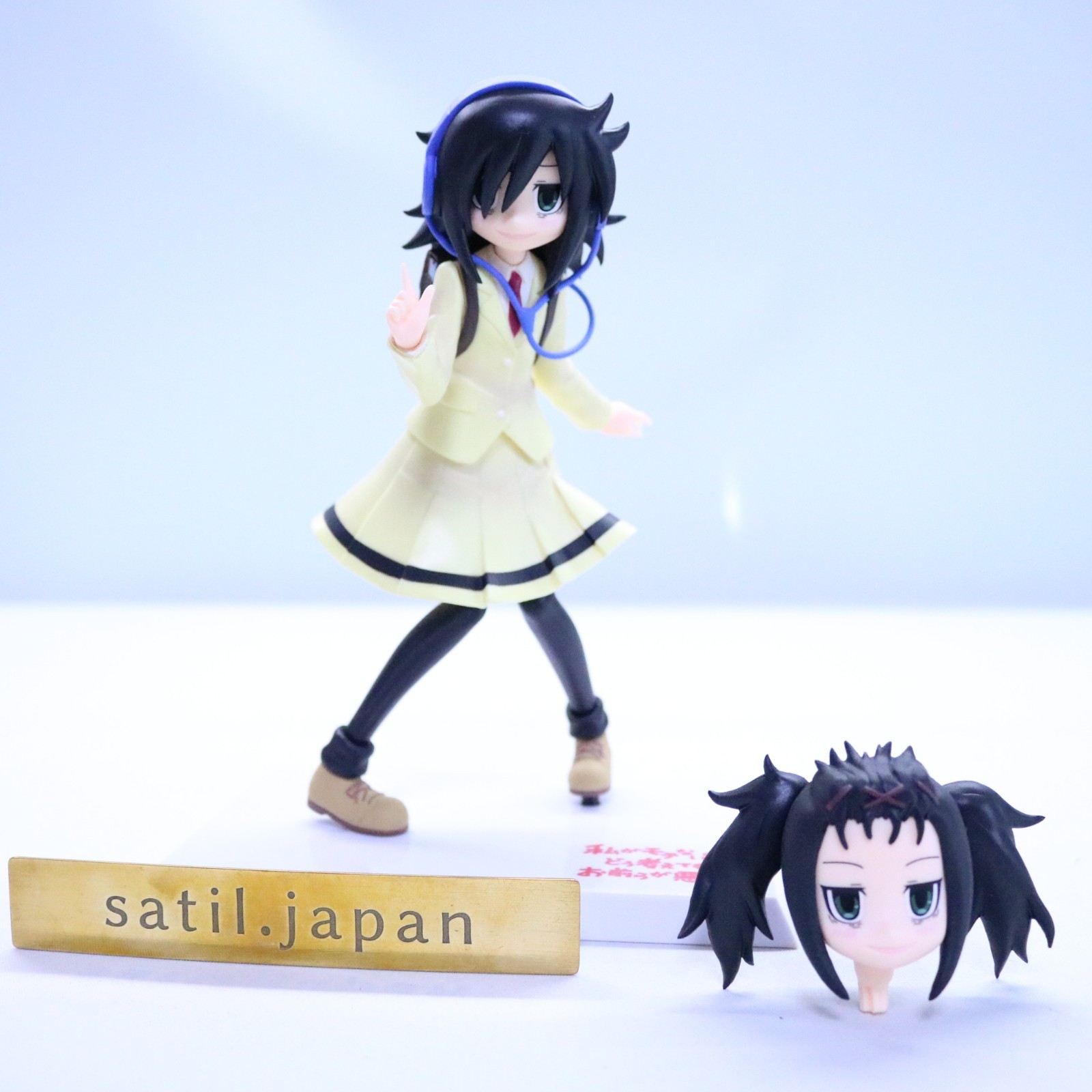 [NO BOX] SEGA Watamote Tomoko Kuroki Premium Figure 180mm Anime Toy