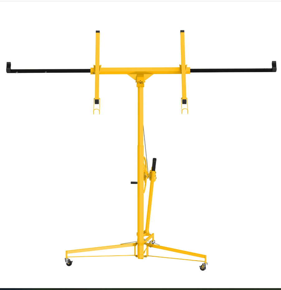 Garvee 11FT Drywall Lift, 150LB Capacity Sheetrock Hoist, 360° Swivel, 60° Tilt Garvee 11FT Drywall Lift, 150LB Capacity Sheetrock Hoist, 360° Swivel, 60° Tilt