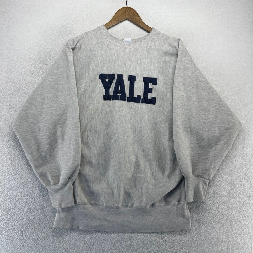 Vintage Yale Sweatshirt men\'s XL Gray Champion Reverse Weave USA made Crewneck Vintage Yale Sweatshirt men\'s XL Gray Champion Reverse Weave USA made Crewneck