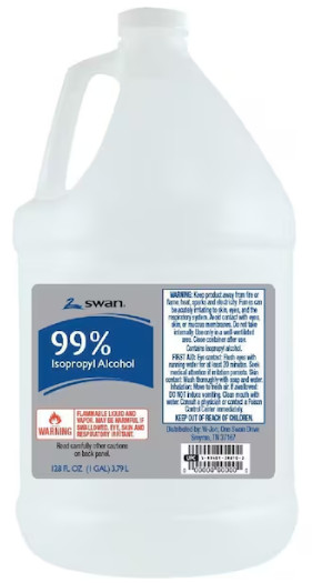 Isopropyl Alcohol Grade 99 Percent (IPA) - 1 gallon (128 oz.) Brand May Vary. Isopropyl Alcohol Grade 99 Percent (IPA) - 1 gallon (128 oz.) Brand May Vary.