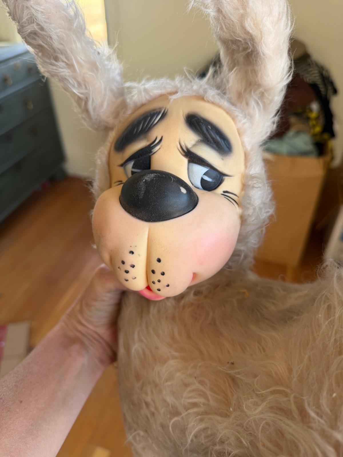 Vintage 1950s Rushton Style Rubber Face Donkey Plush Large Sleepy Eyes RARE Vintage 1950s Rushton Style Rubber Face Donkey Plush Large Sleepy Eyes RARE