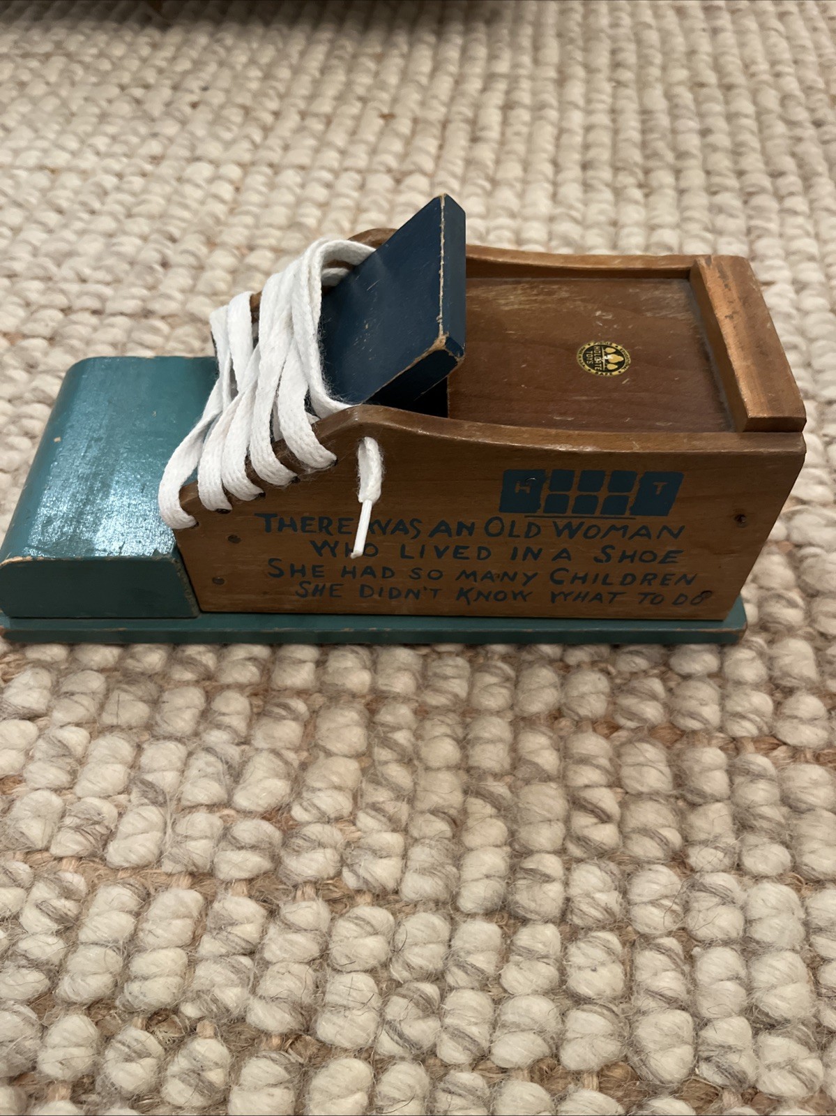 Vintage Holgate toy #790 Old woman in a shoe, made in Kane, PA Vintage Holgate toy #790 Old woman in a shoe, made in Kane, PA