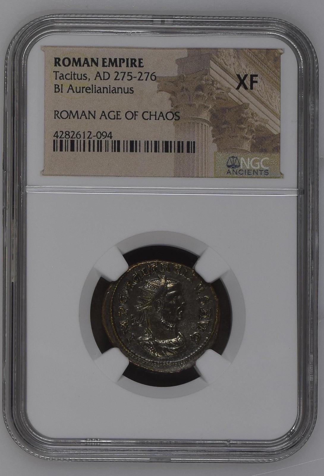 NGC XF Tacitus AD275-276 Aurelianianus / Antoninianus NGC Ancients Certified
