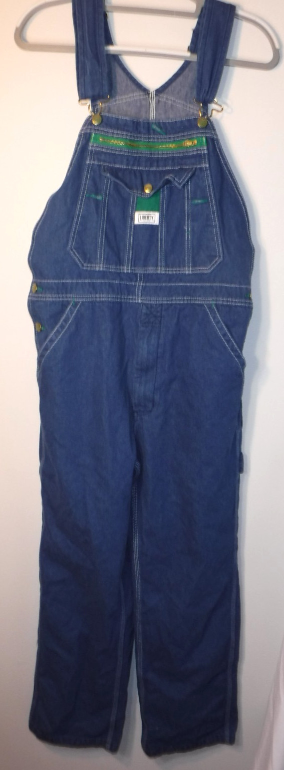 Liberty Overalls Mens Size 32x30 Blue Jean Denim Workwear Carpenter Bibs Farm Liberty Overalls Mens Size 32x30 Blue Jean Denim Workwear Carpenter Bibs Farm